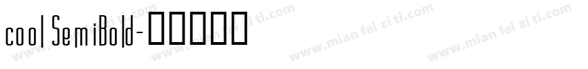 cool SemiBold字体转换